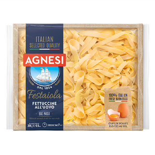 AGNESI 義大利 Festaiola 寬麵 250g, 100% 義大利新鮮雞蛋, 1包