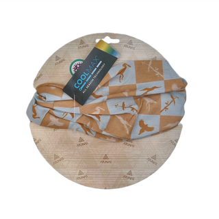 ATUNAS 歐都納 COOLMAX 抗菌頭巾, F, 金黃棕