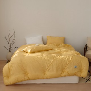 Yesbedding 國產 100支 Supima 棉薄被, 芥末黃