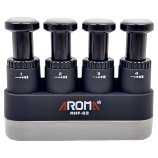 AROMA指力器 AHF-03 提高手指獨立性 力度可調節 優質樹脂材質 耐用美觀, 黑色, 1個, 85 x 69mm
