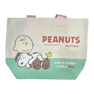 Kiiwi O SNOOPY 聯名款 防水尼龍編織輕便袋, 撒嬌抱抱