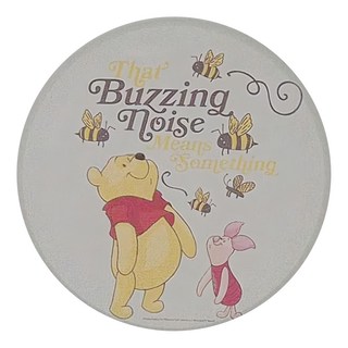 收納王妃 迪士尼彩繪杯墊 圓 2入, 維尼蜜蜂, 1組