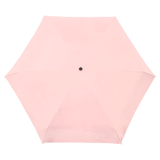 迷你抗UV口袋傘 六骨五折, 玫瑰粉
