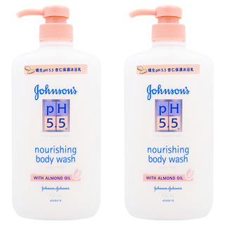 嬌生嬰兒PH5.5杏仁保濕沐浴乳 750ml 經皮膚科檢測 100%不含皂, 2瓶