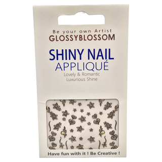 GLOSSYBLOSSOM 美甲貼花 可愛浪漫 奢華光澤, 1組, 復古 愛心