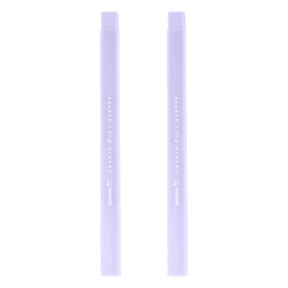 sun-star 大小角度方形長條橡皮擦 長條形好施力, 玫紫粉, 2個