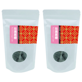 好日好食 玫瑰黑糖, 8入, 台灣在地製造, 真材實料, 獨立包裝, 隨冲隨飲, 清香好氣色, 304g, 2袋