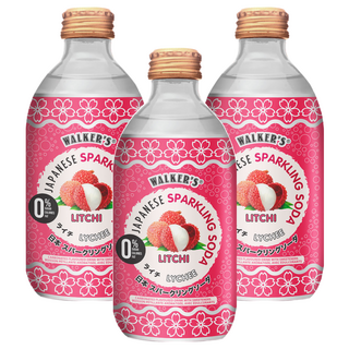 WALKER'S 無糖荔枝風味氣泡飲, 290ml, 3瓶