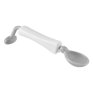 BEABA 360度旋轉學習湯匙, 38 x 155 x 28mm, 淡灰色, 1支