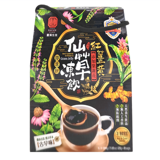 豐滿生技 紅薑黃仙草凍飲 添加紫錐花 200公克 台灣原產, 25g, 8包