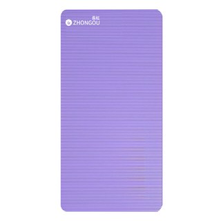 ZHONGOU 長紅 NBR加厚款瑜珈墊/防滑墊/地墊 YG58 附綁帶+背袋+拉力繩或拍拍球(顏色款式隨機), 紫色, 1組
