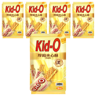Kid-O 厚餡夾心酥 奶油風味, 171g, 5袋