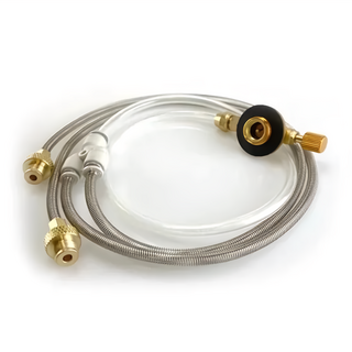 Forest Outdoor 群森戶外 一對二瓦斯轉接管, 銀色, 1條