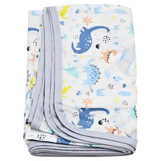 ahtty blanc 兒童人造絲涼被 - 涼感舒適, 藍色恐龍