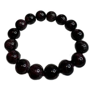 天然紅石榴手珠散珠 13mm~15mm 82g, 圓珠/手珠