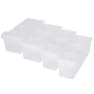 昌信生活 Story G3號冰箱收納盒 4件組, 1號400 x 120 x 140mm + 2號400 x 165 x 140mm, Clear, 1組