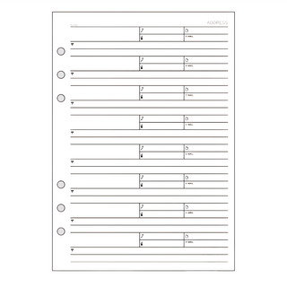 Raymay 藤井 A5防水耐破電話地址內頁, 白色, 1包