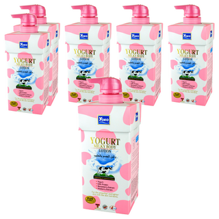 yOKO 優格牛奶身體乳, 質地輕盈, 好吸收不黏膩, 含桑葚萃取物, 400ml, 6瓶
