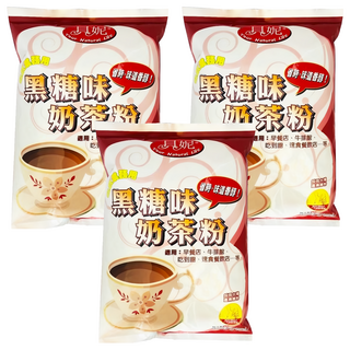 貝妮 黑糖味奶茶粉, 直接沖泡，省力省時，層次香濃風味，通過SGS食品生菌數檢驗, 1kg, 1包, 3包