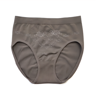 Amiss 機能感 全竹炭超彈無縫內褲 中腰, 灰色