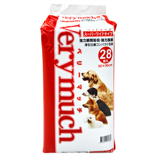 VeryMuch 寵物尿布 強力瞬間吸收 強力脫臭 薄型壓製 60x90cm, 28片, 1包