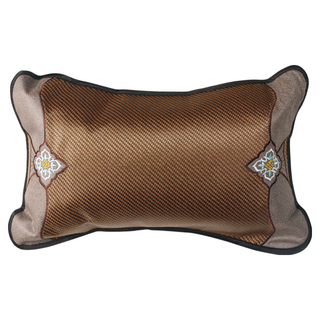 Victoria 手工竹畔茶香枕 100%植物纖維 高山茶葉梗填充, 茶色, 1個, 59 x 35cm