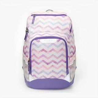 beatrix NEW YORK LITE系列 國小防潑水輕量透氣書包, 波浪紫, 適合身高125-150cm, 28 x 15.5 x 39cm