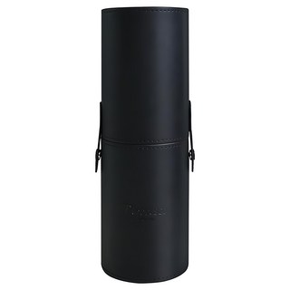 畢加索 高級皮革圓筒刷具收納盒, 黑色, 1個