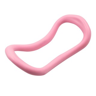 小鮮肉媽咪寶貝生活館 瑜珈伸展曲線圈 PP材質 輔助瑜珈體位 按摩拉筋 輕巧設計 粉色, 23.5 x 13.5 x 8cm, 1個