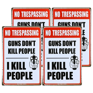 OPUS LOFT 純真年代 仿舊鐵皮畫 創意擺飾 無痕壁貼 20x30cm, 槍手, 4個