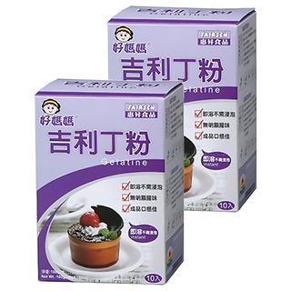 FAIRSEN 惠昇食品 好媽媽 吉利丁粉 (甜點材料、果凍粉、布丁粉), 100g, 2盒