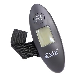 Cxin 宸欣 KG002 旅行用電子行李秤, 黑色, 輕巧便攜，精準測量，避免超重, 1個