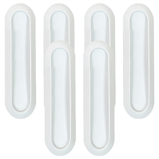 aguard 安全玻璃門窗把手 白色 34x110 毫米, 534429, 3組