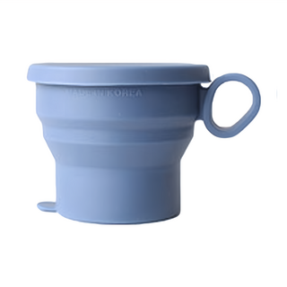 Cherry House 矽膠折疊杯 深藍色, 1個