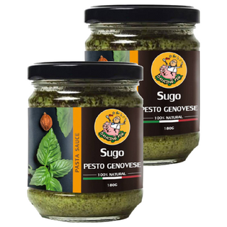 DANCING PIG 豬跳舞 義式羅勒青醬, 100% 天然, 180g, 2罐