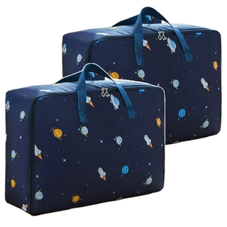 防潑水牛津布衣物棉被防塵收納袋, 火箭, 2個