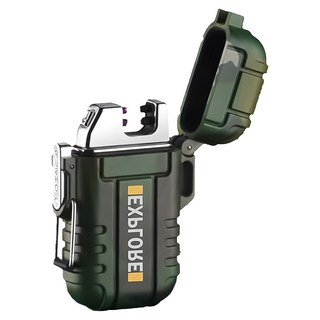 AHOYE 野地生存防水打火機, 1個, 迷彩綠