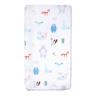 HA Baby Bed 嬰兒床包 一般嬰兒床專用 台灣製, 130 x 70cm, 熊與松鼠, 1個