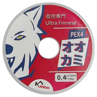 台灣 JiNDO Wolf 雪狼 激細 微物 4股 路亞 PE 釣線, 半透明色, 1個