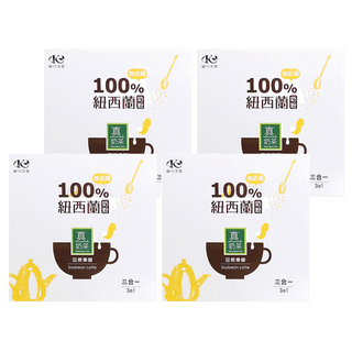 歐可茶葉 真奶茶 豆漿拿鐵，非基因改造黃豆，含紐西蘭奶粉，三合一沖泡包, 24g, 10包, 4盒