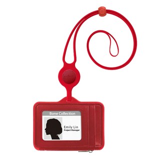 Bone 蹦克 頸掛識別證套 橫式