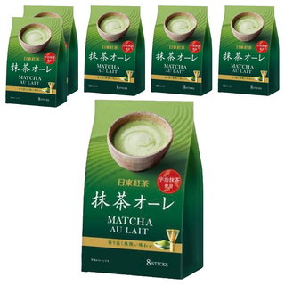 日東紅茶 抹茶歐蕾，8包入，宇治抹茶使用, 12g, 8包, 6袋