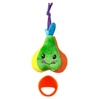 CHICCO 繽紛彩梨音樂拉鈴, 柔軟布面材質, 0個月以上適用, CED093040, 1個