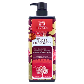 TIMARU 堤瑪露 馥郁玫瑰精油嫩白沐浴露，SPA香氛，溫和養護肌膚，保濕補水, 1瓶, 1L