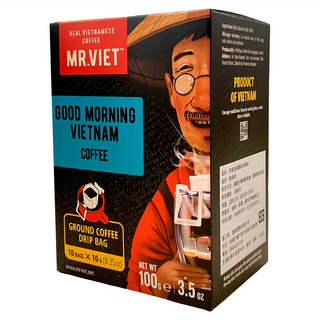 MR.VIET 早安越南濾掛式咖啡 Set, 10包, 100%羅布斯塔咖啡豆, 10g, 1盒