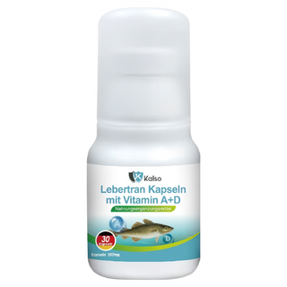 Kalso 科德司 鱈魚肝油AD軟膠囊, 30顆, 1罐