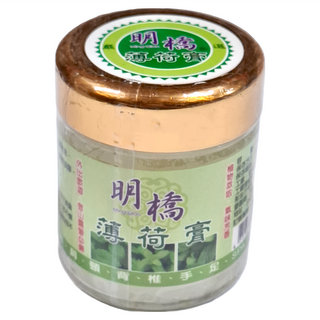 明橋 薄荷膏, 輔助按摩 清涼舒暢, 100g, 1罐