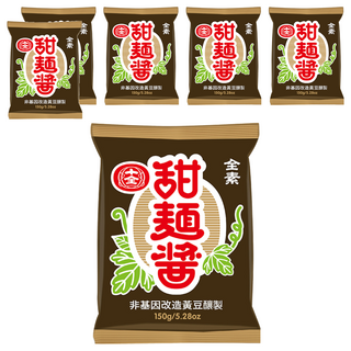 十全 甜麵醬, 非基因改造黃豆釀製, 150g, 6包
