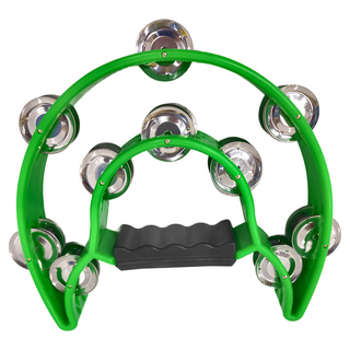 恩心樂器 半月鈴鼓 綠色 教學用 節奏鼓 音樂教育, 1個