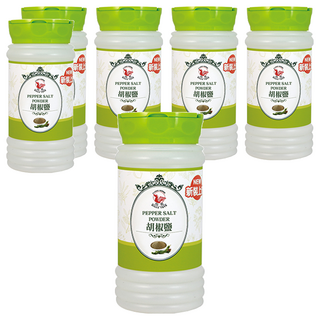 飛馬 胡椒鹽 台灣產, 470g, 6罐